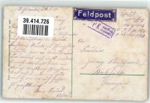 Strasbourg Straßburg Storchennest Babys Feldpost Storch 1918 Gebrauchsspuren