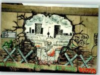 10115 W1000 Kreuzberg Foto AK Graffity auf der Berliner Mauer im Bereich Kochstraße