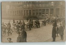 Soldaten Fahrrad Privatfoto AK