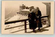 82467 W8100 Garmisch-Partenkirchen Privatfoto AK Winter Zugspitze