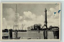 Osternothafen Chorzelin - Funkturm Leuchtturm Fischerboot