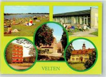 16727 O1420 Velten - Autobahnsee Rathaus Poststraße Feierabendheim-Wilhelm Pieck