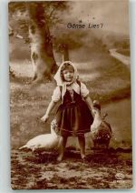 Kind Gänse Liesl Amag Nr.61492-4 Ente 1917