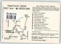 54666 W5527 Irrel Werbe AK Hotel Koch Schilt