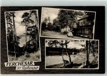 14715 O1831 Ferchesar Foto AK Ferchesarer See Dorfstraße