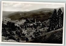 76596 W7564 Bermersbach , Murgtal Gebrauchsspuren mit Kath. Kirche St. Antonius