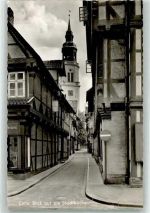 29221 W3100 Celle Foto AK Kalandgasse mit Stadtkirche