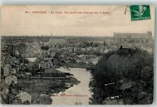 86000 Poitiers 1910 Gebrauchsspuren le Clain vue prise des Coteaux des 4 Roues
