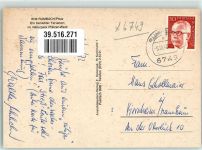76891 W6749 Rumbach 1972 - mit Ev. Kirche