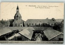 51120 Charleville Gebrauchsspuren Place du Sepulcre Quartier et Ecuries du 61. Regiment d`Artillerie