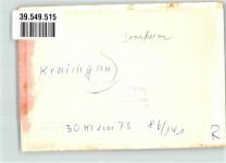 74889 W6920 Sinsheim , Elsenz Gebrauchsspuren Raststätte Kraichgau Ort handschriftlich