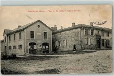 55270 Montfaucon-d'Argonne 1907 Gebrauchsspuren Place de la Halle Justice de Paix