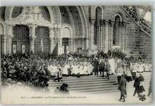 65100 Lourdes 1911 Gebrauchsspuren Procession du St. Sacrement