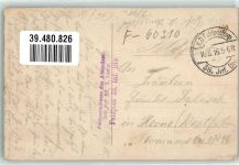 60310 Dives 1916 Gebrauchsspuren abgebranntes Schloss