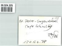 79271 W7811 St. Peter , Schwarzw FOTO KEINE AK Cafe Schuler Ort handschriftlich