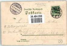 55116 W6500 Mainz a Rhein 1899 Gebrauchsspuren Lithographie