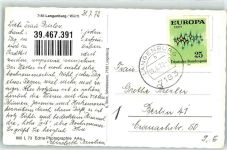 74595 W7183 Langenburg , Württ - Dorfstraße Pfarrkirche Wasserturm