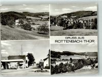 07422 O6821 Rottenbach , Thür Foto AK Tankstelle