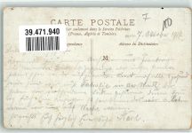 on se reunia a la Cantine nous avons le Plaisir de vous demander d`assister au prochain enfouissement de Mademoiselle Laclasse sign. E.R. Militär Frankreich 1914 Künstlerkarte