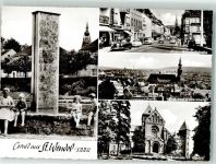 66606 W6690 St. Wendel , Saar Foto AK Brunnen Wendalinusbasilika Bahnhofstraße Missionshaus St. Wendel