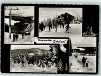 87459 W8962 Pfronten Foto AK Skiparadies Geiskopf Geiskopfhaus Forsthauslift Oberbreitenau Winter Schnee Sport