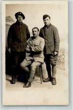 68140 Munster Münster 1916 Privatfoto AK Soldaten Uniform Ort handschriftlich