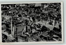 09599 O9200 Freiberg , Sachs Foto AK Fliegeraufnahme Kirche Marktplatz