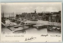 4381 Vlissingen 1903 Gebrauchsspuren Windmühle Hafen