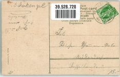 Vers Lithographie Engel 1908 Prägedruck