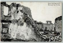 54370 Vaucourt 1916 - Blick auf die Kirche
