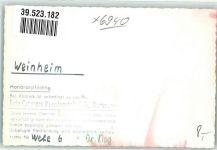 69469 W6940 Weinheim , Bergstr FOTO KEINE AK Burg Wachenburg Ort handschriftlich