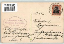 75323 W7547 Bad Wildbad im Schwarzwald 1920 - Tagsestempel Wildbader Blumentag 18.07.