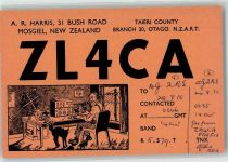 Wellington KEINE AK Amateurfunk QSL-Karte