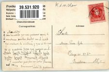 Frau im Boot Kescher Baby 1907 Gebrauchsspuren