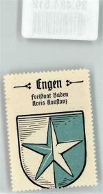 78234 W7707 Engen , Hegau Siegelmarke Freistaat Baden Kreis Konstanz