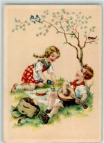 Mandoline Picknick Vögel Verlag Eschenbach und Schäfer Nr.807 Pfadfinder