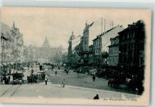 Prag Praha FOTO KEINE AK Wenzelsplatz Pferdestraßenbahn