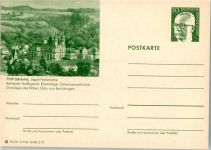 74214 W7109 Schöntal , Jagst Ganzsache Ehemaliges Zisterzienserkloster Grablege des Ritters Götz von Berlichingen