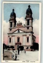 Pápa Poppa Foto AK Kath. Kirche