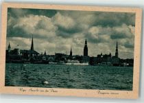 Riga - Dampfschiff Düna Hafen Kirche