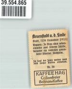 74196 W7106 Neuenstadt am Kocher Vignette Wappen