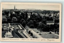 Swinemünde Swinoujscie - Blick vom Kurhausturm auf den Kurgarten
