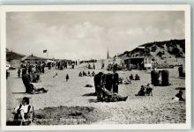 2041 Zandvoort Foto AK Schwimmbad Strand
