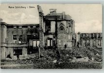 Pillkallen Dobrowolsk 1917 - Ruine Schlossberg Feldpost WK I Masch.Gew.-Komp. Res.Inf. Regiment 260