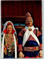 Vadso Foto AK Tracht Bautpaar Samen