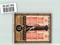 20095 W2000 Hamburg 1921 Notgeldschein 75 Pfennig