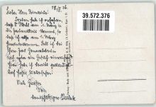 Cheb Eger Gebrauchsspuren sign. T. Schönecker Egerländer Bauernstube Künstlerkarte