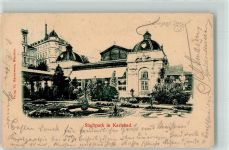 Karlovy Vary Karlsbad 1899 Gebrauchsspuren Stadtpark