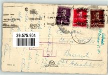 Nagyvarad 1945 Gebrauchsspuren Litfaßsäule Horty Miklos ut Straße Foto AK