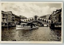 30100 Venezia 1934 Foto AK Ponte di Rialto Fahrgastschiff